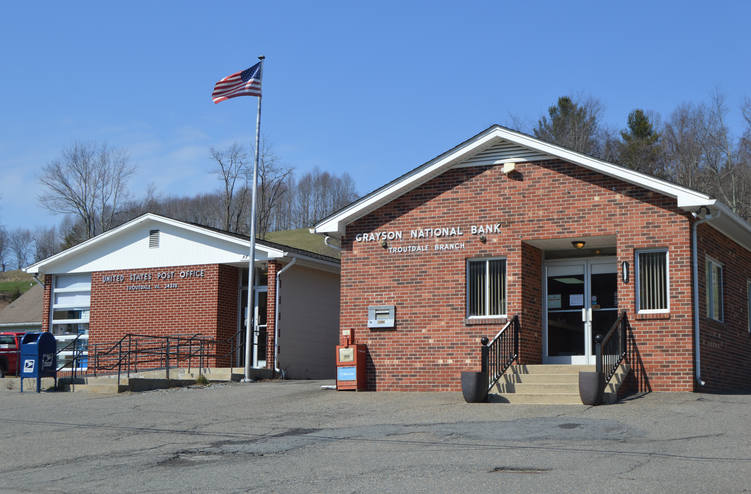 Photo of Troutdale, VA post office and bank